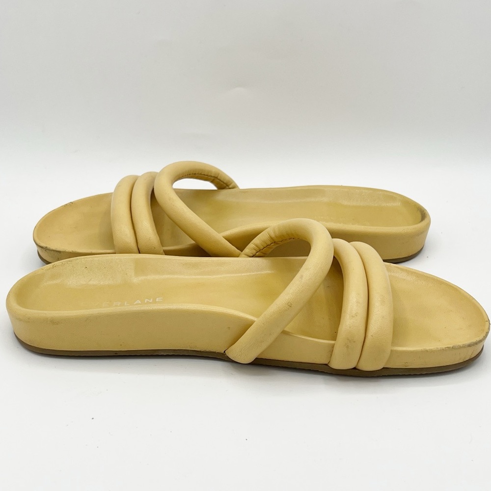 Everlane The Form Three-Strap Yellow Sandal Size 7 - Picture 9 of 11